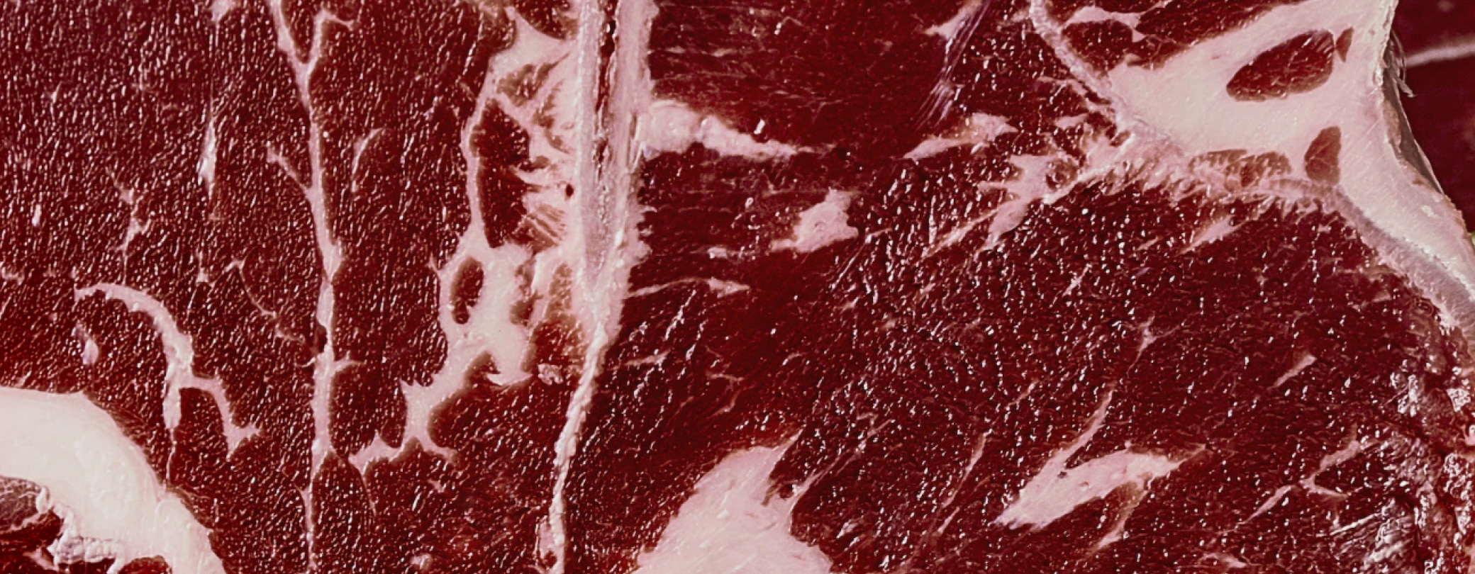 Detalle de la carne del buey